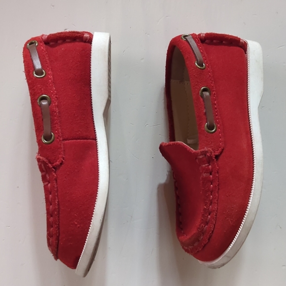 Janie and Jack Red Loafers - See description for size - Picture 3 of 10